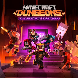 Minecraft Dungeons Flames of the Nether key art