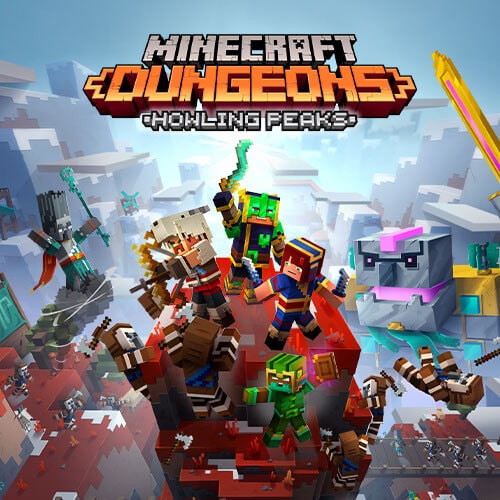 Minecraft Dungeons Howling Peaks key art