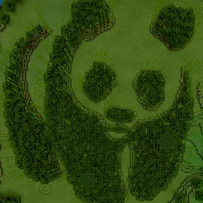 Artwork of a giant panda