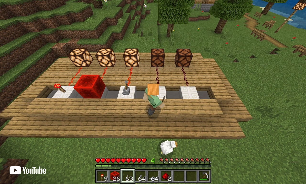 Use redstone and command blocks part 1