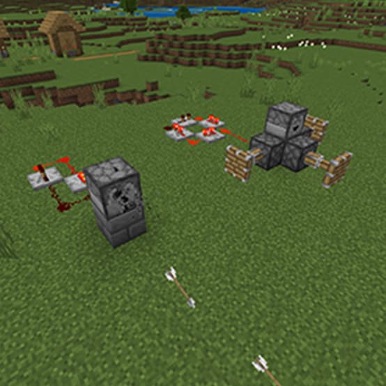 A pair of redstone mechanisms