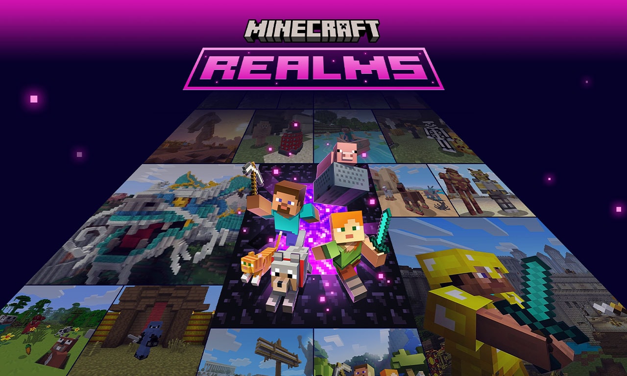 Minecraft Realms key art