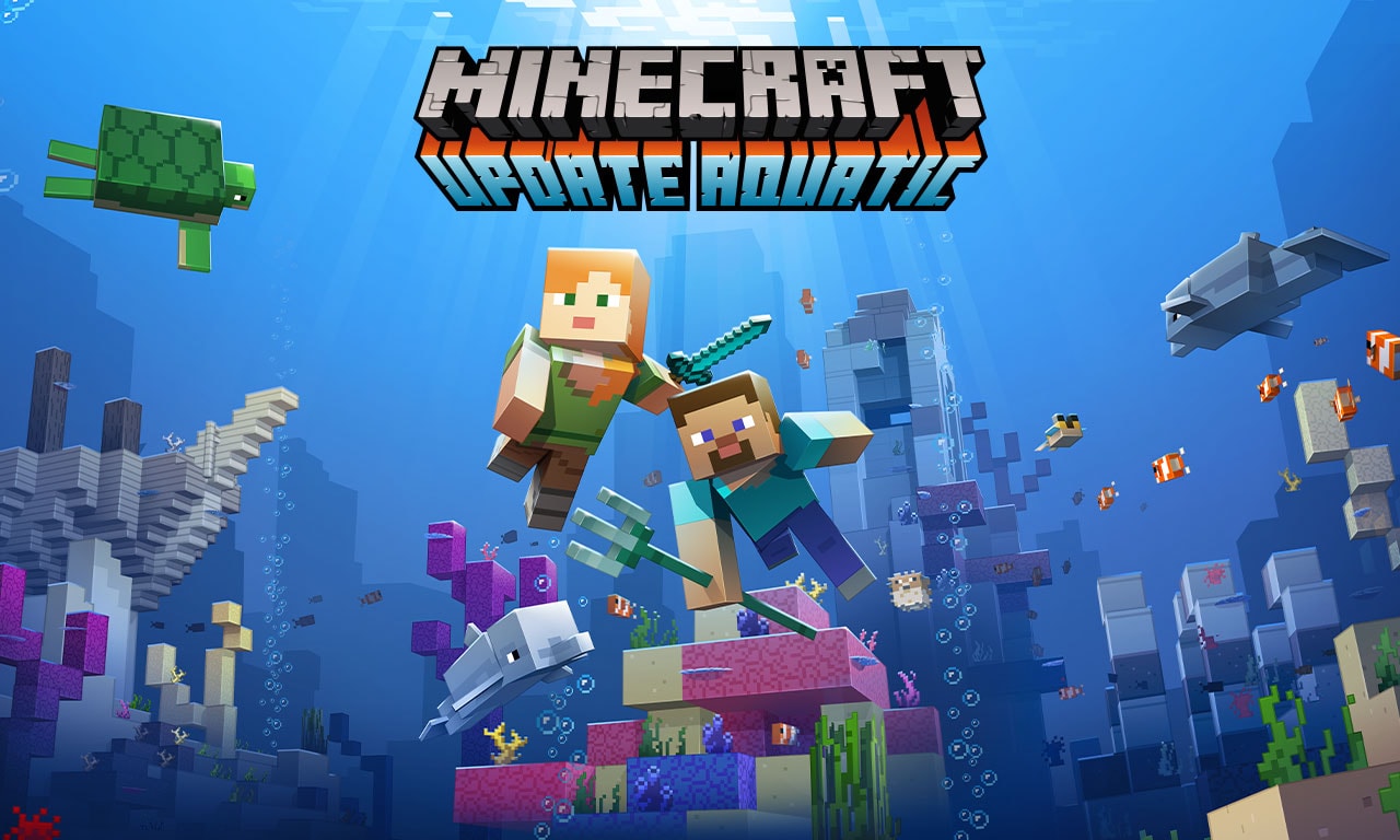 Minecraft Update Aquatic key art